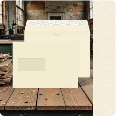 WINDOW Wove Cream C5-162x229mm 120gsm - 500 Envelopes WINDOW Wove Cream C5-162x229mm 120gsm - 500 Envelopes